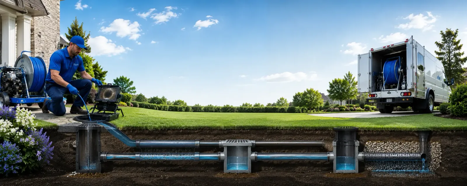 Outdoor drain cleaning information for Hoskins, NE